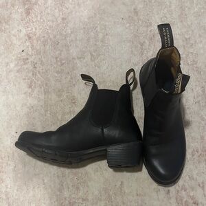 Black Leather Ankle Boots